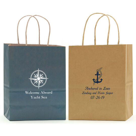 Nautical Twisted Handled Bags